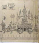 Siam im Jahre 1704: Ein Künstler mit genauen Detailkenntnissen hält die Einäscherung eines Königs fest.