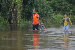 Hochwasser in Narathiwat.