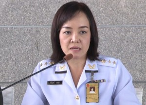 Stellvertretende Sprecherin des NCPO Oberst Sirichan Ngathong