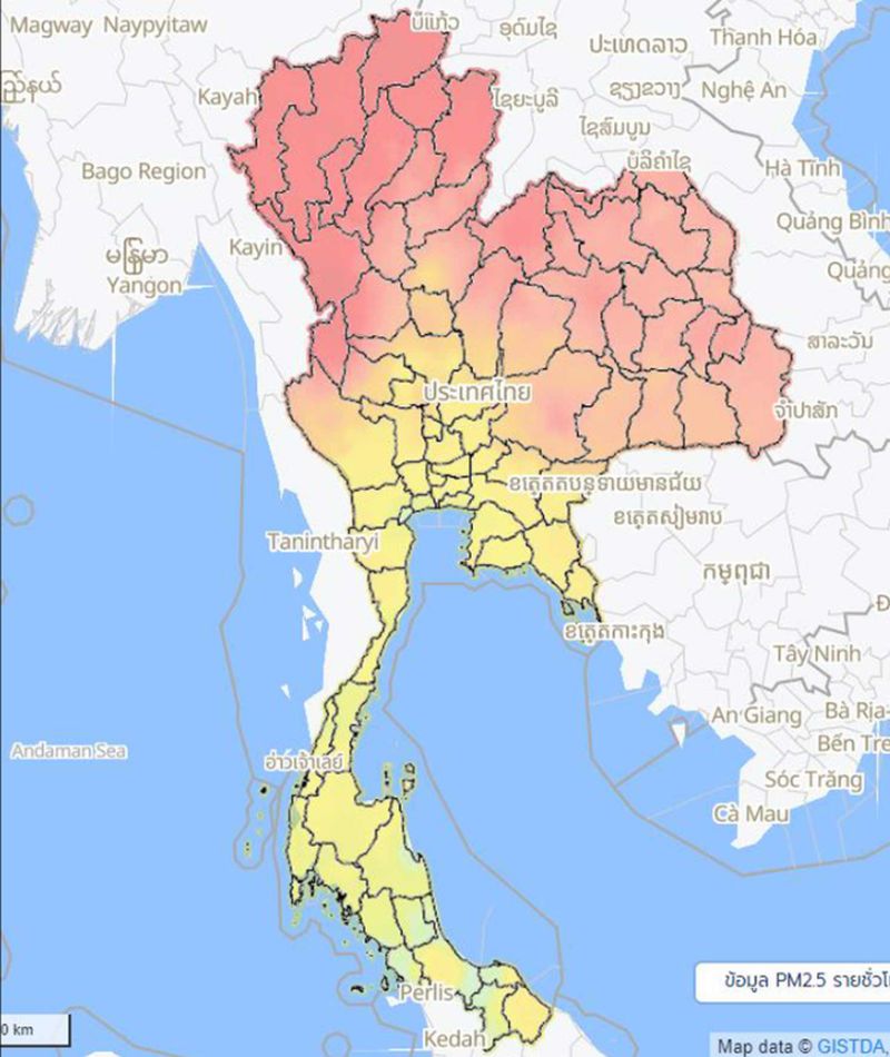 54 von 77 Provinzen sind mit gefährlichen Smogwerten konfrontiert