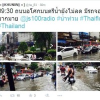 Schwerer Regen in Bangkok sorgt für Streit in den sozialen Netzwerken
