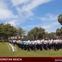 Drei Kilometer Säuberungsaktion am Dongtan Strand in Jomtien ein voller Erfolg