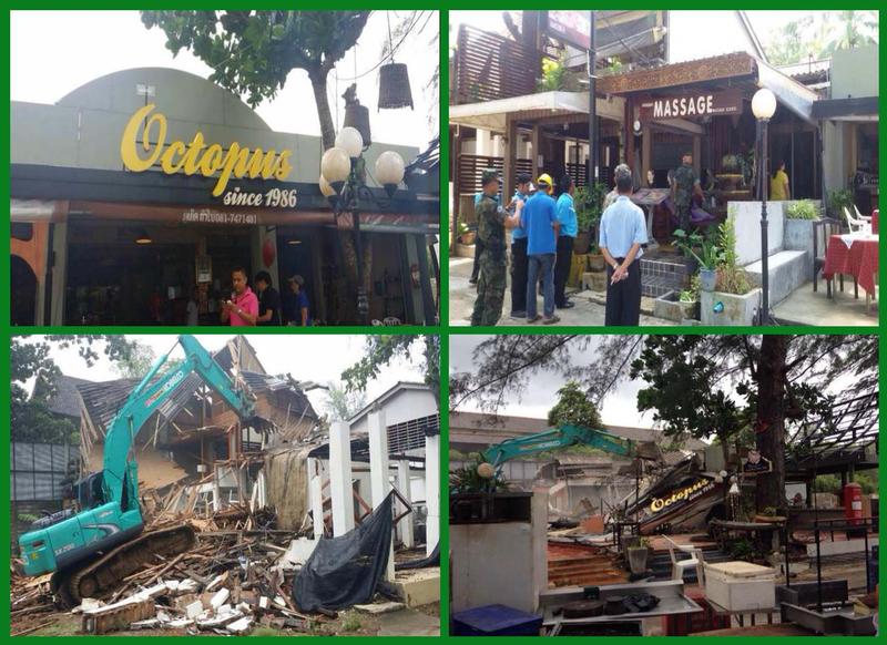 Bekanntes Octopus Restaurant auf Phuket wird von den Behörden abgerissen