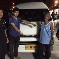 Autodieb nutzt einen gestohlenen Van um auf Phuket ein paar Drinks zu sich nehmen
