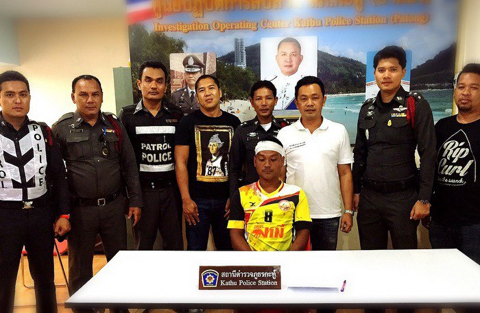 Halskettendieb überlebt seinen Unfall auf der Flucht vor der Polizei in Patong