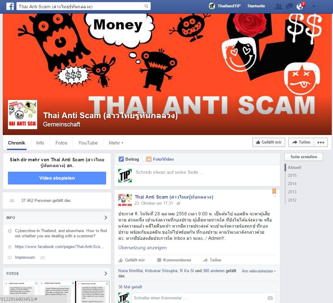 Facebook-Freunde betrügen thailändische Frauen um 29 Millionen Baht