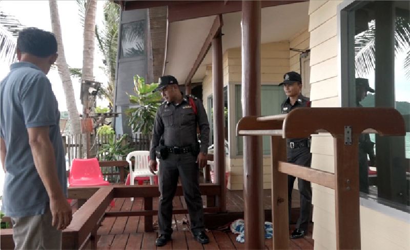 Partymafia auf Ko Phangan schießt auf die Touristenzimmer einer Lodge