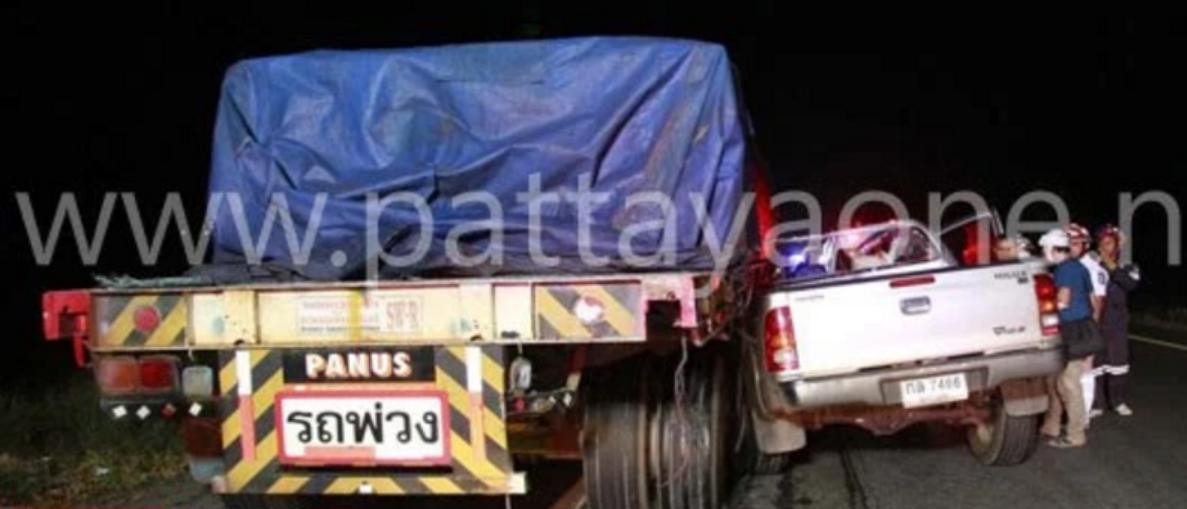 Fataler Autounfall mit Todesfolge auf der Schnellstraße 36 in Pattaya