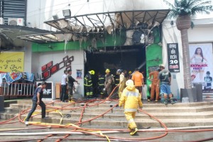 Tawandaeng building site blaze