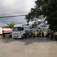 Wasser Lieferwagen richtet auf Phuket Straßenschäden für rund 400.000 Baht an