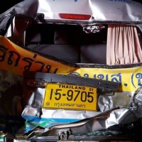 16 verletzte bei einem Minivan Unfall in Pattaya