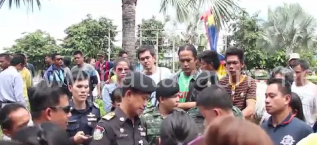 Straßenhändler in Pattaya protestieren gegen die Stadtverwaltung