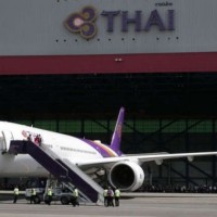 Die neue A350 der Thai Airways hat Schwierigkeiten bei der Landung auf Phuket