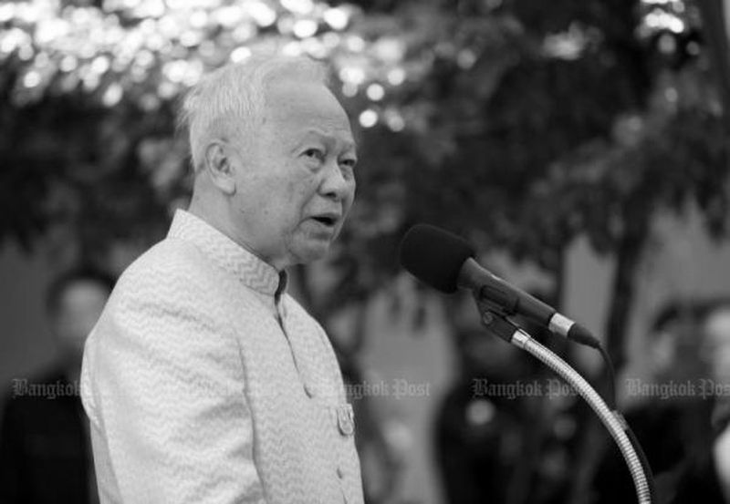Der Kronrats-Vorsitzende General Prem Tinsulanonda wurde am Freitag zum „Regent pro tempore“ ernannt