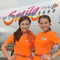Thai Smile verlässt den Flughafen Don Mueang