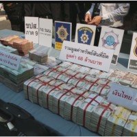 Drogenpolizei beschlagnahmt mehr als 50 Millionen Baht Bargeld