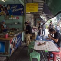 Lebensmittelverkäufer in Bangkok haben Angst um ihren Lebensunterhalt