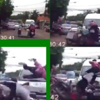Betrunkener Minivan Fahrer rammt und tötet zwei Motorradfahrer