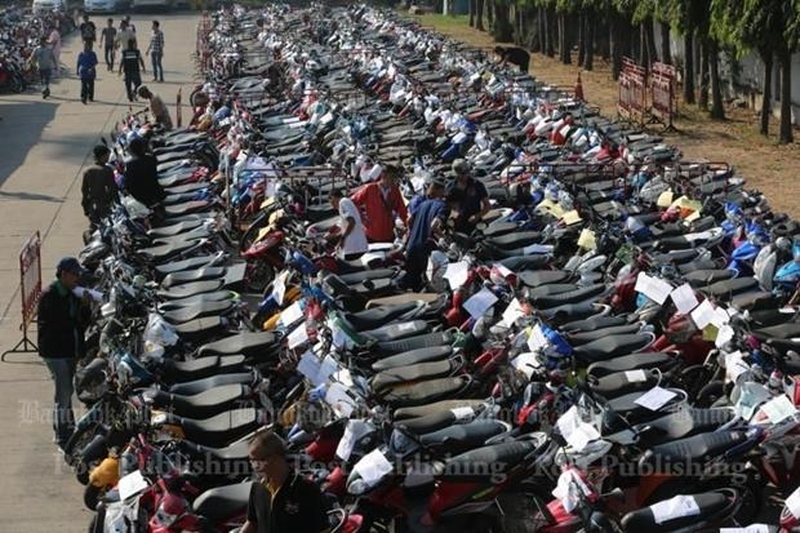 Noch nie wurden so viele Fahrzeuge zu Songkran beschlagnahmt