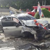 Glück im Unglück bei einem Hochgeschwindigkeits-Unfall in Chiang Mai