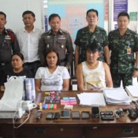 Polizei sprengt eine illegale Millionen Baht Lotterie in Phang Nga