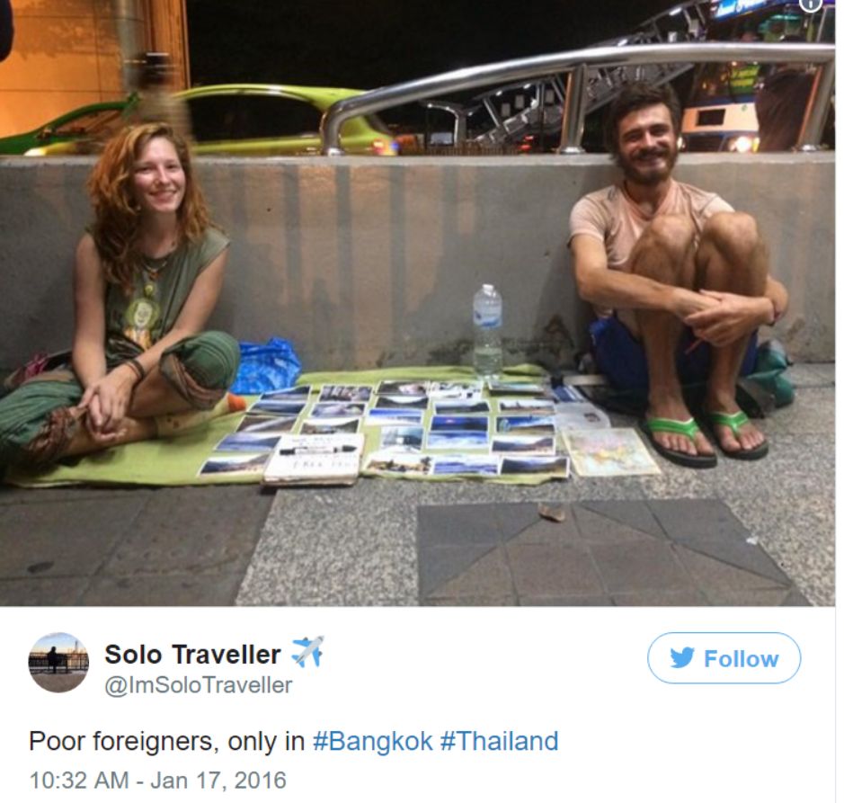 Thailand geht gegen bettelnde Rucksack Touristen vor