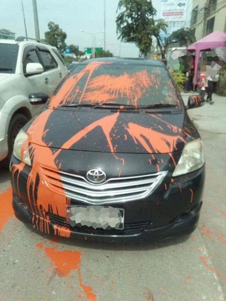 Falsch Parken in Samut Prakan kann zu einer neuen Lackierung führen