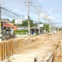 Die Siam Country Club Straße in Pattaya entwickelt sich zu einer Geister Straße