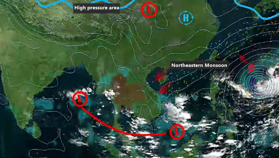 Erneute Sturmwarnung für den Süden Thailands in der nächsten Woche