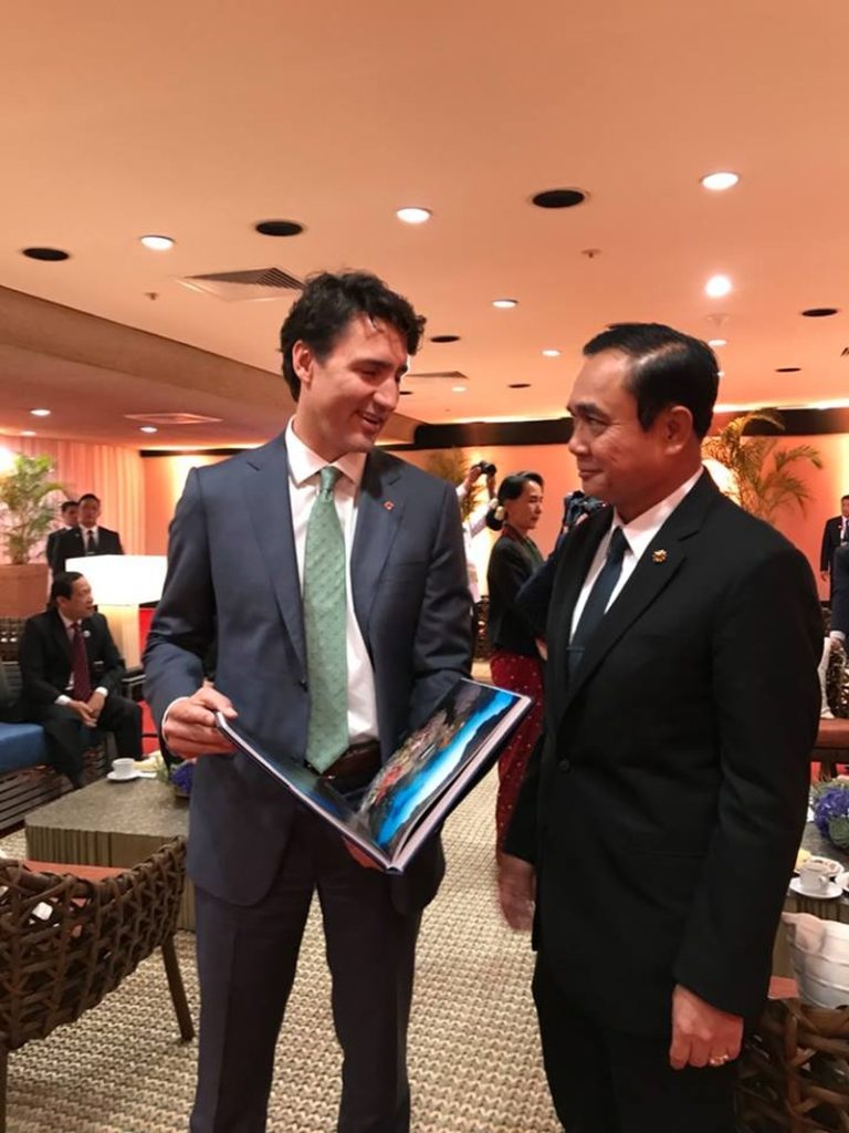 Prayuth lädt den kanadischen Premierminister zu einem Besuch nach Thailand ein