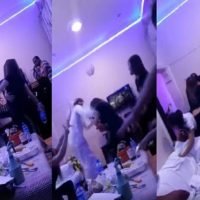 Thailändische Frauen greifen einen Kunden in einem ausländischen Massagesalon an