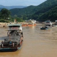 Hochwasser in Bangkok aber Niedrigwasser im Mekong