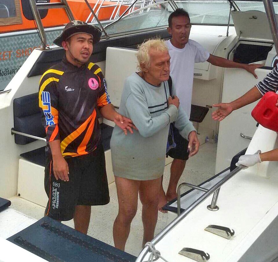 Französischer Expat wagt sich in Phuket mit einem Schlauchboot aufs Meer und wurde gerettet