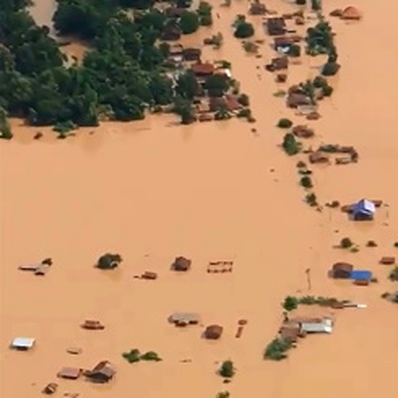 Hunderte Vermisste und eine unbekannte Anzahl von Toten nach dem Zusammenbruch eines Wasserkraftstaudamms in Laos
