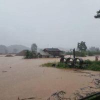 Der Tropensturm Bebinca bringt schwere Überschwemmungen im Norden