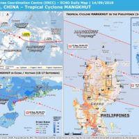 Alle Teile des Landes von Sonntag bis Montag vor dem Taifun Mangkhut gewarnt
