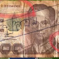 Gefälschte 1.000 Baht Geldscheine sind wieder aufgetaucht