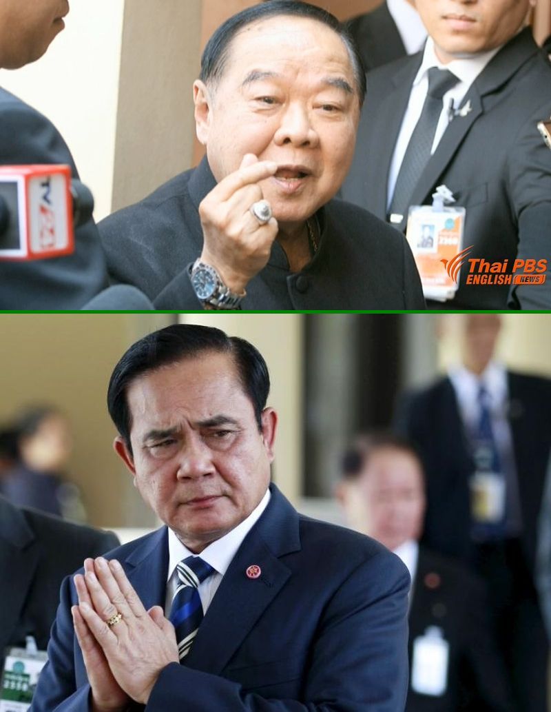 General Prayuth und sein Stellvertreter General Prawit verteidigen ihre hohen Ausgaben für das Militär