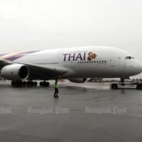 Ein Flugzeug der THAI Airways wurde am Flughafen Paris leicht beschädigt