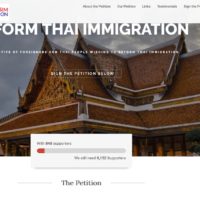 Petition zur Reform der thailändischen Einwanderungsbehörde und zur Abschaffung des TM30 Formular