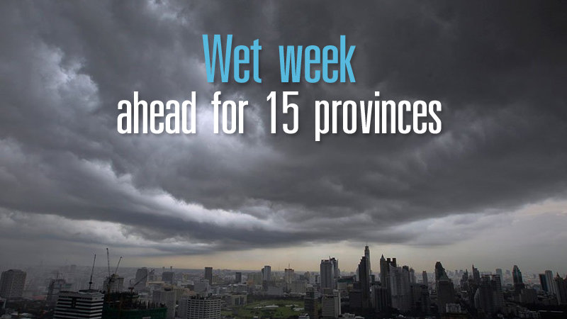 Das Wetteramt warnt vor einem Tropensturm, der sich in Richtung Thailand bewegt
