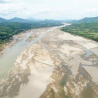 Trotz Monsunzeit nimmt der Wasserstand des Mekong weiter ab