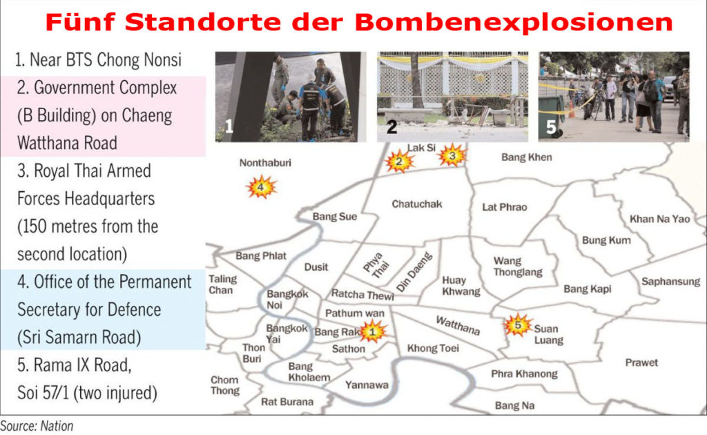 Die Flut von Bombenexplosionen in Bangkok rechtfertigt nicht ein neues Gesetz, sagt Prayuth