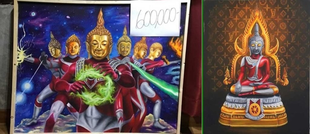 Zweites der umstrittenen Ultramann Buddha Gemälde für mindestens 1 Millionen Baht verkauft