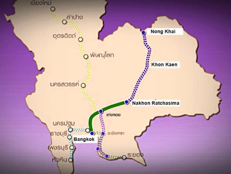Die Bahnstrecke Bangkok Nakhon Ratchasima (Korat) könnte in USDollar gezahlt werden ThailandTIP