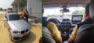 BMW Smart Cars der Immigration sind in ganz Thailand unterwegs und belegen Thai-Hausbesitzer mit einer Geldstrafe
