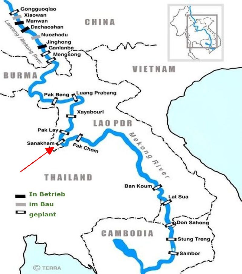 Das Staudammprojekt in Laos löst Umweltprobleme aus