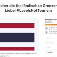Es wurde eine Petition gestartet, um unverheirateten Paaren die Einreise nach Thailand zu ermöglichen