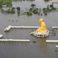 In Sukhothai und Phitsanulok sind mindestens 125.000 Rai Ackerland und Wohngebiete überflutet