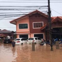 In den nördlichen und nordöstlichen Provinzen Thailands wurden schwere Überschwemmungen gemeldet